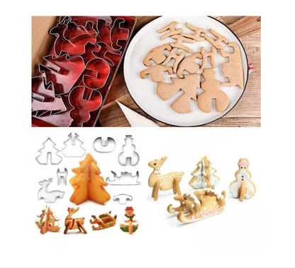 Moldes Cortadores De Galleta Navidad🤶🎅🦌