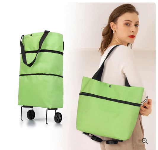 Bolsa De Compras Plegable Con Ruedas